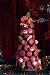 BURGUNDY MACARON TREE