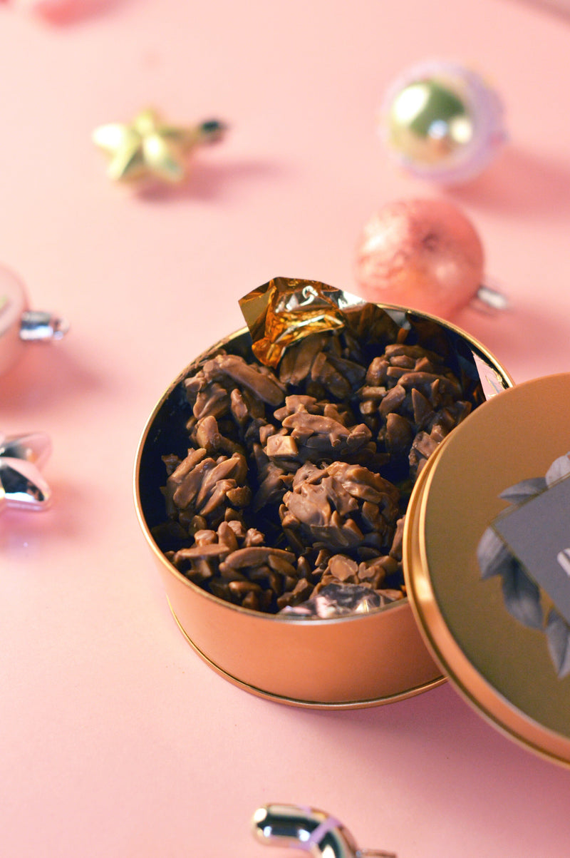 ALMOND CHOCOLATE ROCHER TIN | Pulse Patisserie