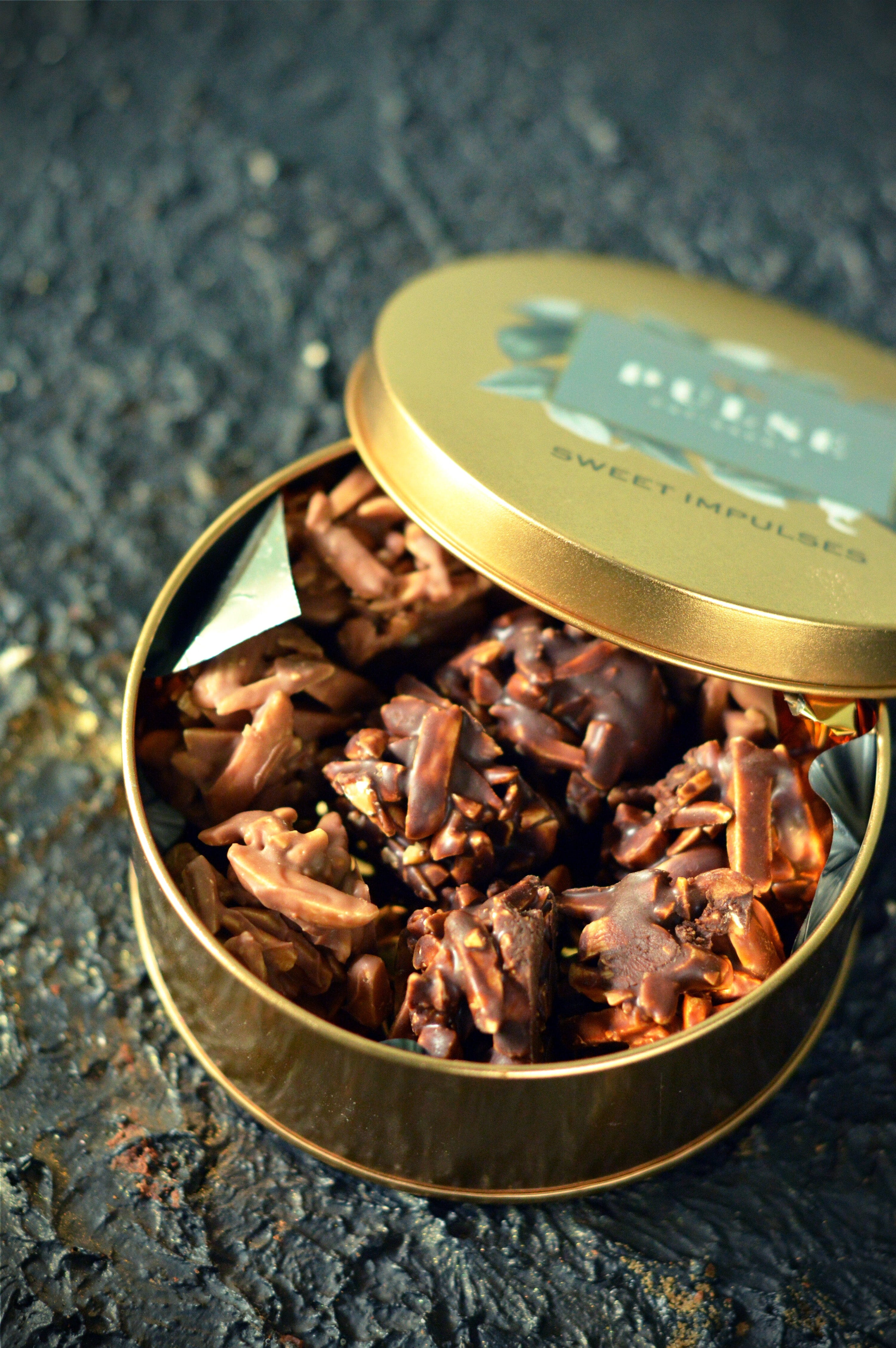 ALMOND CHOCOLATE ROCHER TIN– Pulse Patisserie