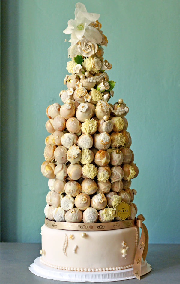 CHAMPAGNE TOWER & CAKE Pulse Patisserie 
