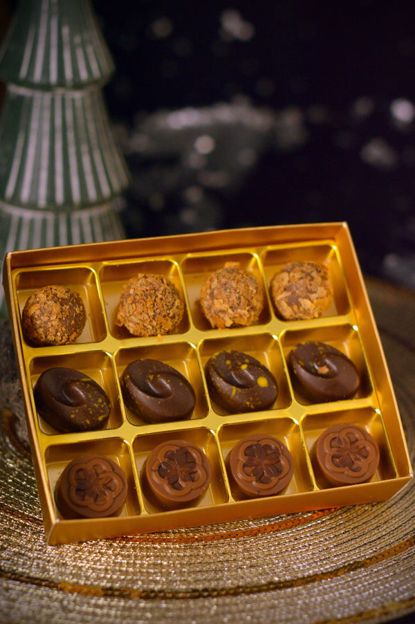 Gianduja | Rum Raisin | Lemon Verbena Pastries & Gifts Pulse Patisserie Box of 12 