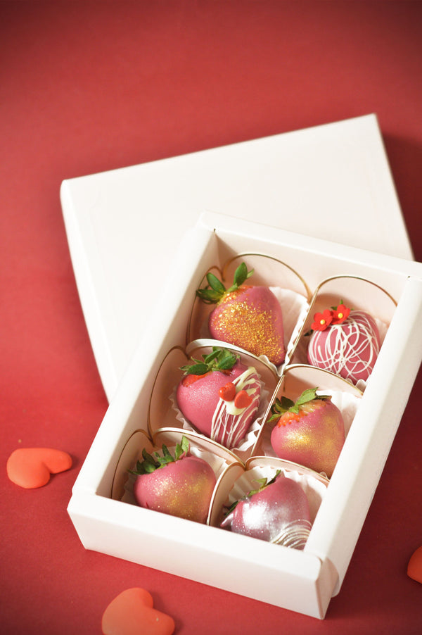 VDAY 2023 Chocolate Dipped Strawberries (Half-Dozen) Pastries & Gifts Pulse Patisserie 